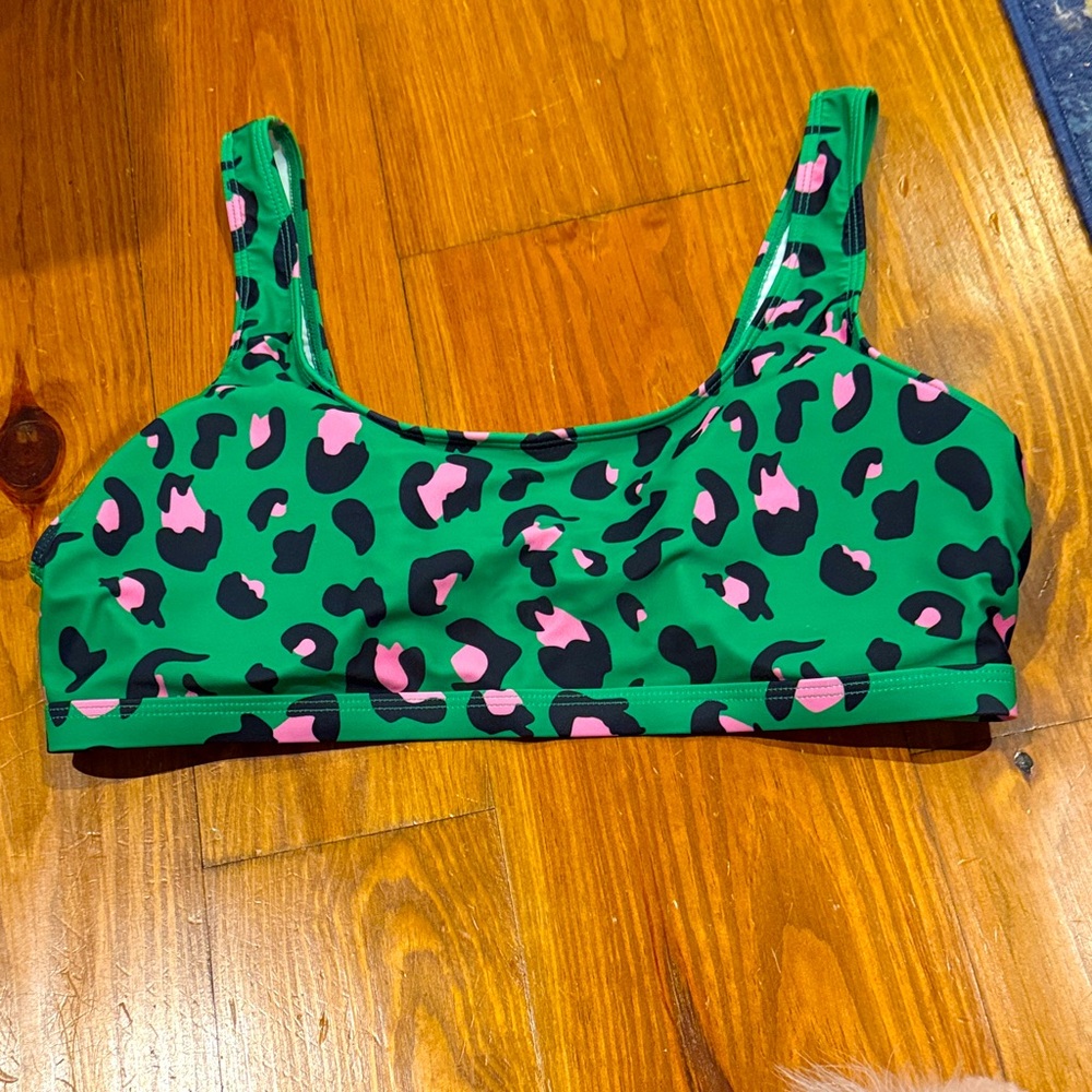 Green Leopard Print New NWOT 2X